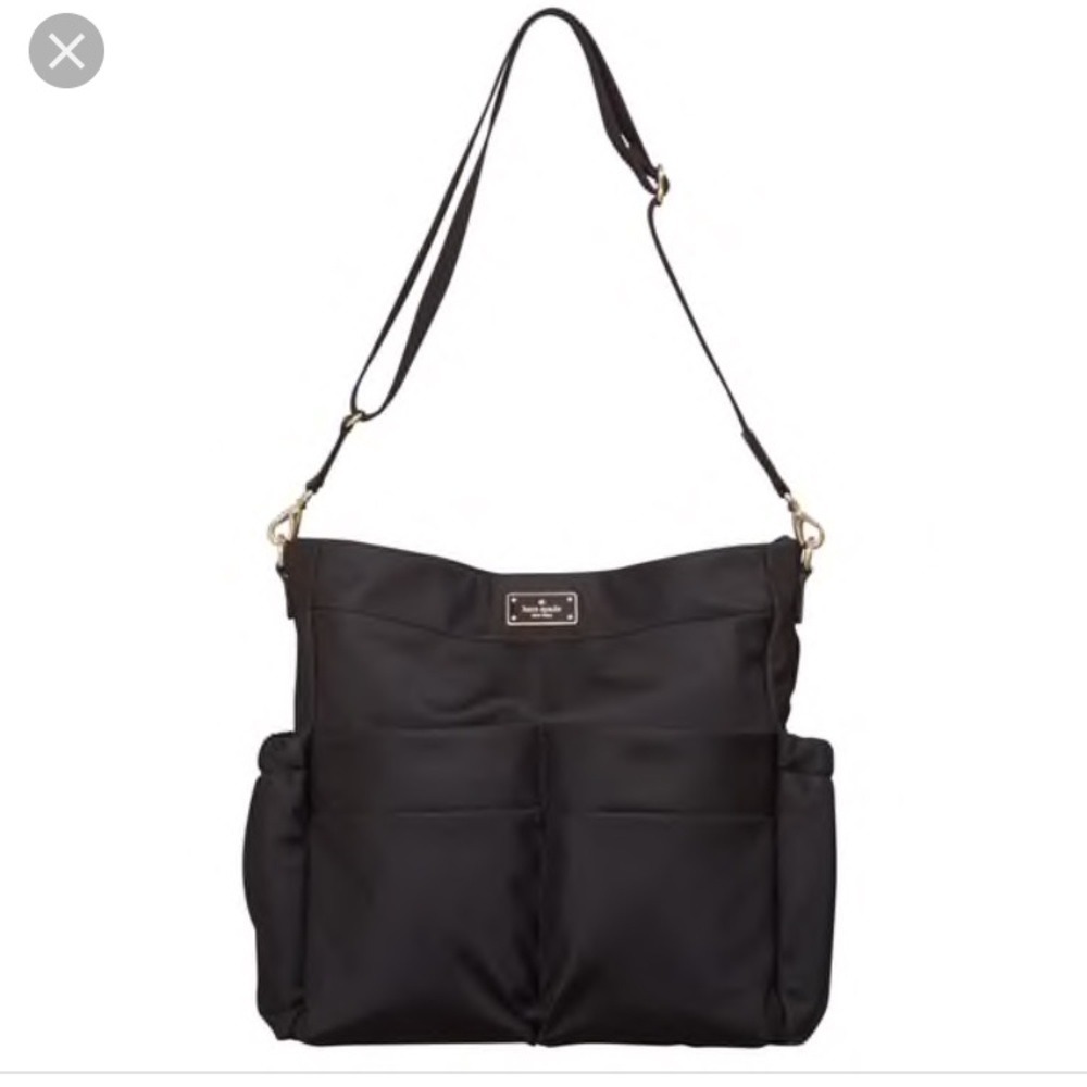 Kate spade black avenue adamson diaper bag